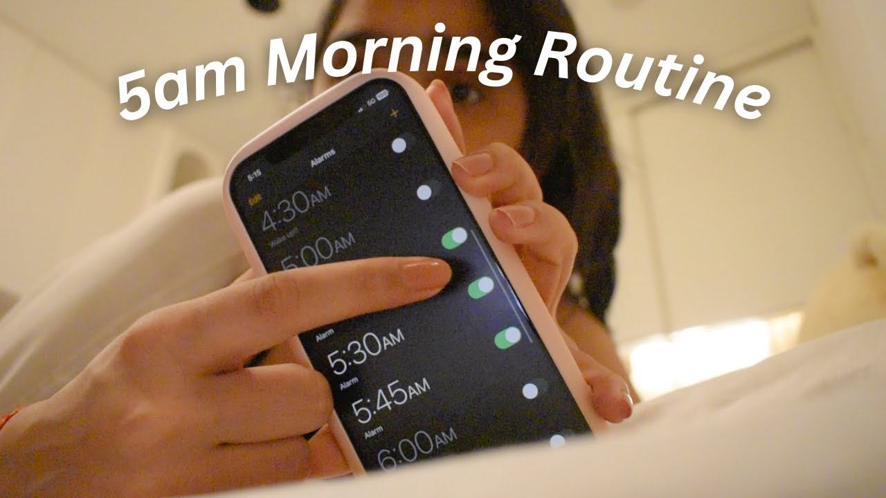 My 5am college morning routine