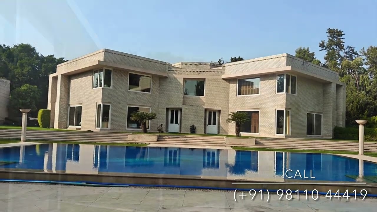 Ultra Luxury 2.5 Acre Farmhouse for Sale in The Greens, Delhi | 6 Bedroom Estate with Private Pool