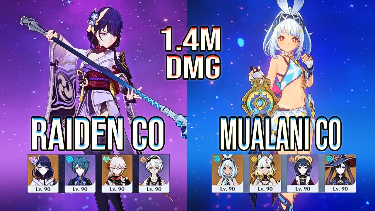 Raiden C0 The Catch & Mualani C0 Ring of Yaxche Spiral Abyss Floor 12 Genshin impact