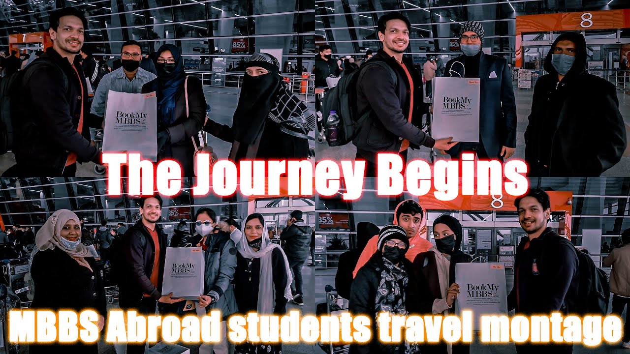 MBBS abroad students travel montage | Team BookMyMBBS.com presenting token of appreciation