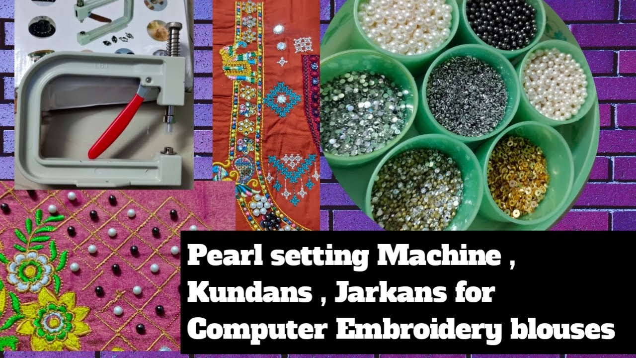 Beads machine, beads punching machine for computer embroidery works.extra emblishments 
