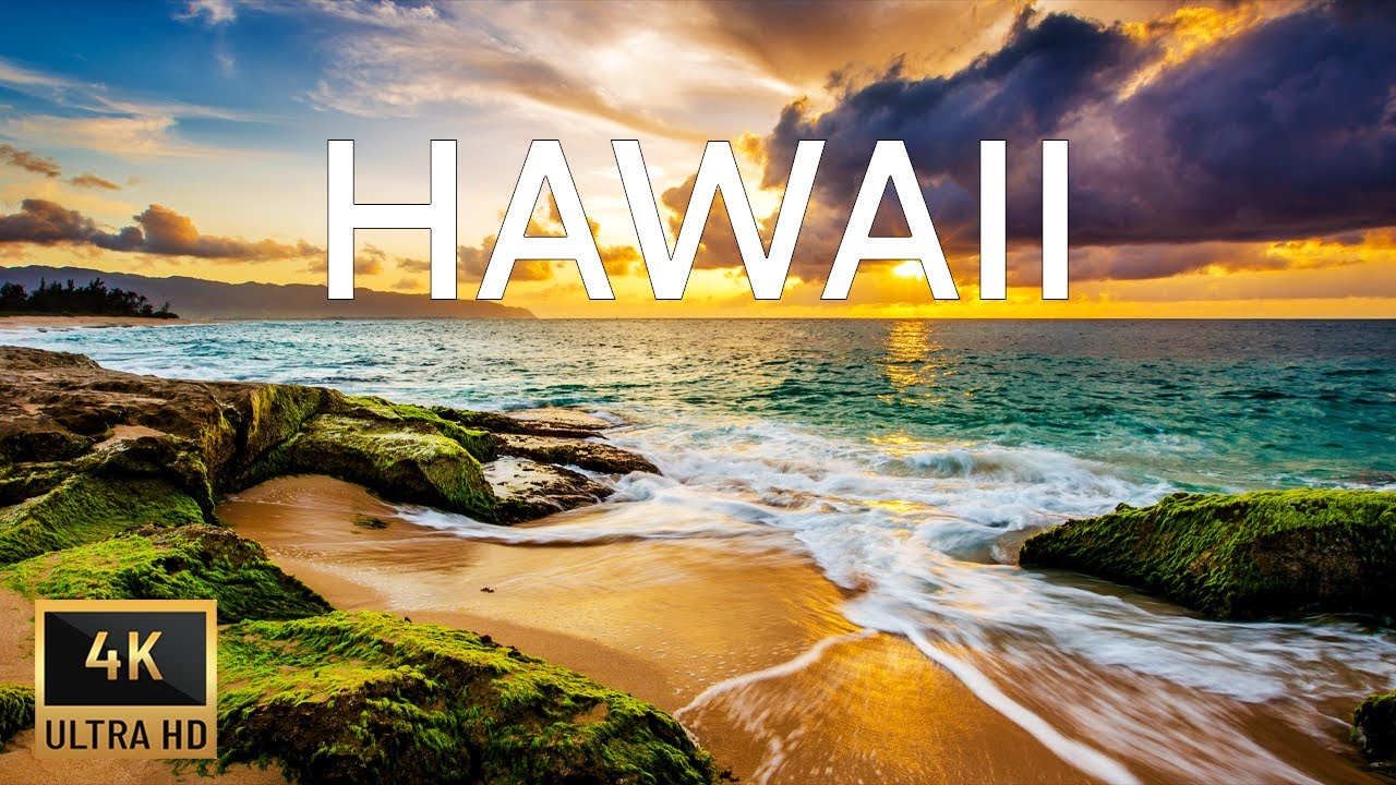 FLYING OVER HAWAII (4K UHD) - Relaxing Music Along With Beautiful Nature Videos(4K Video Ultra HD)