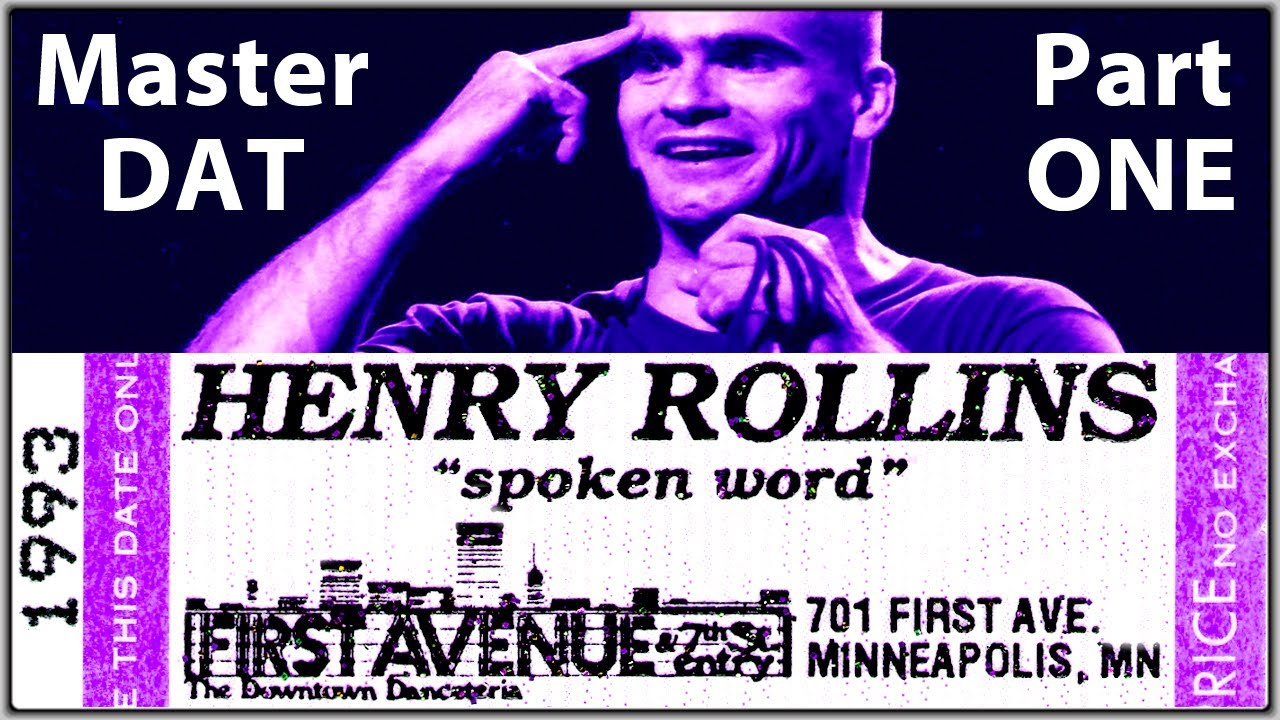 part one Henry Rollins Spoken Word show Live 1993 Minneapolis Concert Performance Original Recording