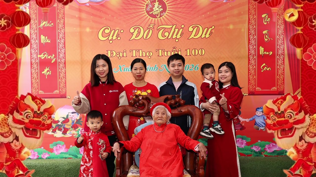 Cụ Đỗ Thị Dư đại thọ 100 tuổi