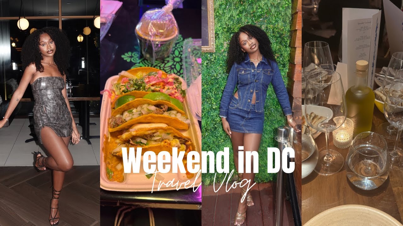 Weekend in Washington DC Vlog | Girls Trip, Brunch, Park at 14th,seeing KAYTRANADA