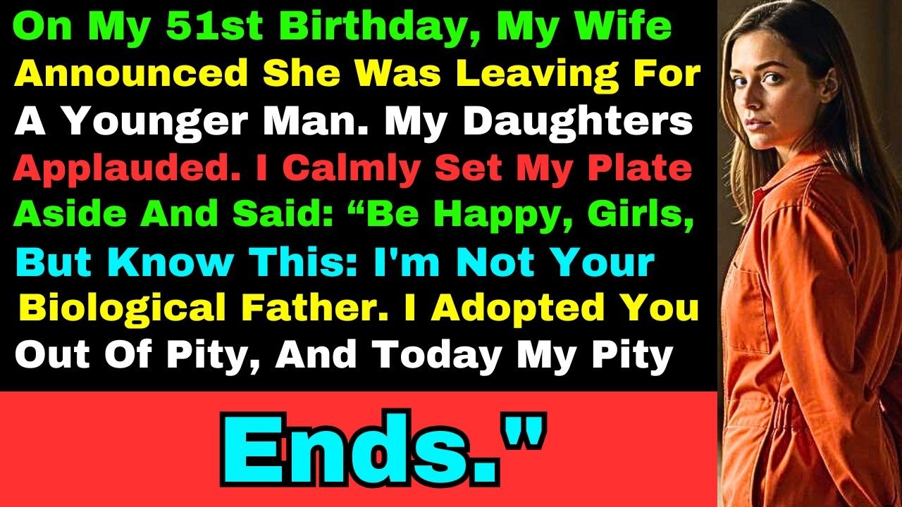 On My 51st Birthday, My Wife Announced She Was Leaving For A Younger Man. My Daughters Applauded....