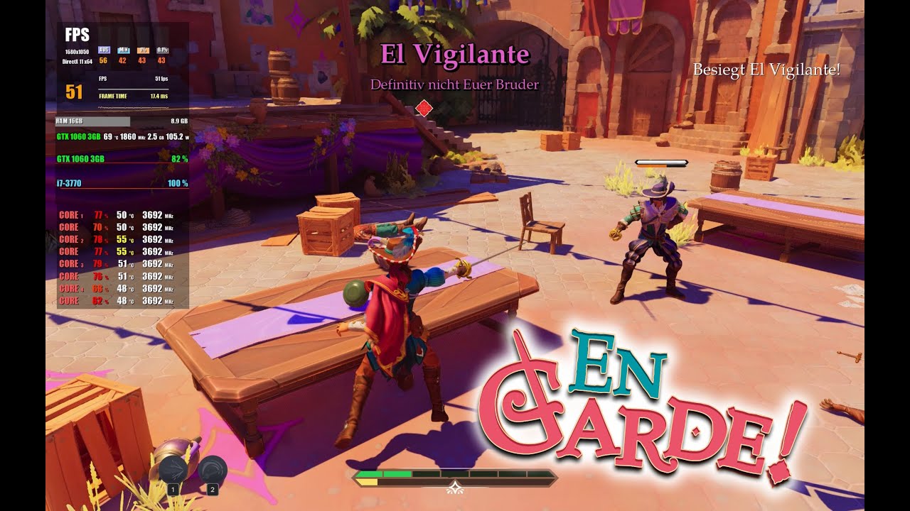Let's Play - En Garde (i7 - 3770 / GTX 1060 3GB)
