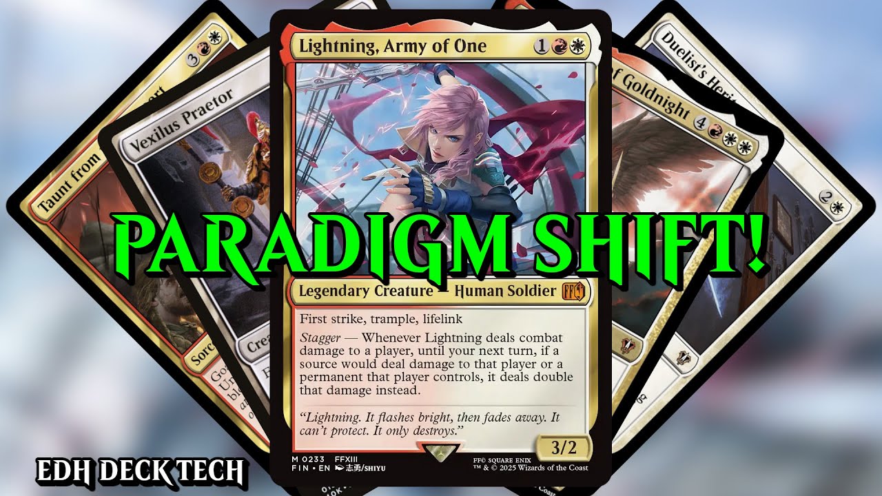 Lightning, Army of One Commander Deck | MTG EDH Deck Tech (Final Fantasy) | PARADIGM SHIFT!
