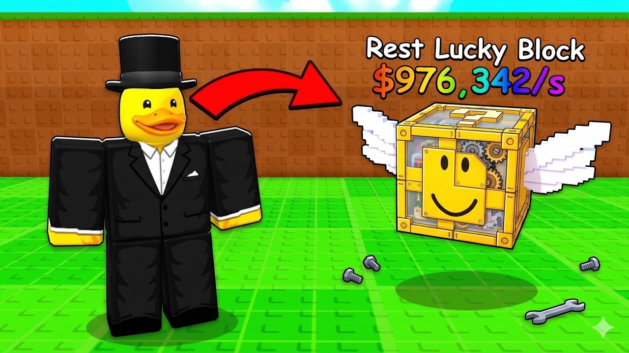 قضيت 24 ساعة بماب كون لكي بلوك Be a Lucky Block !