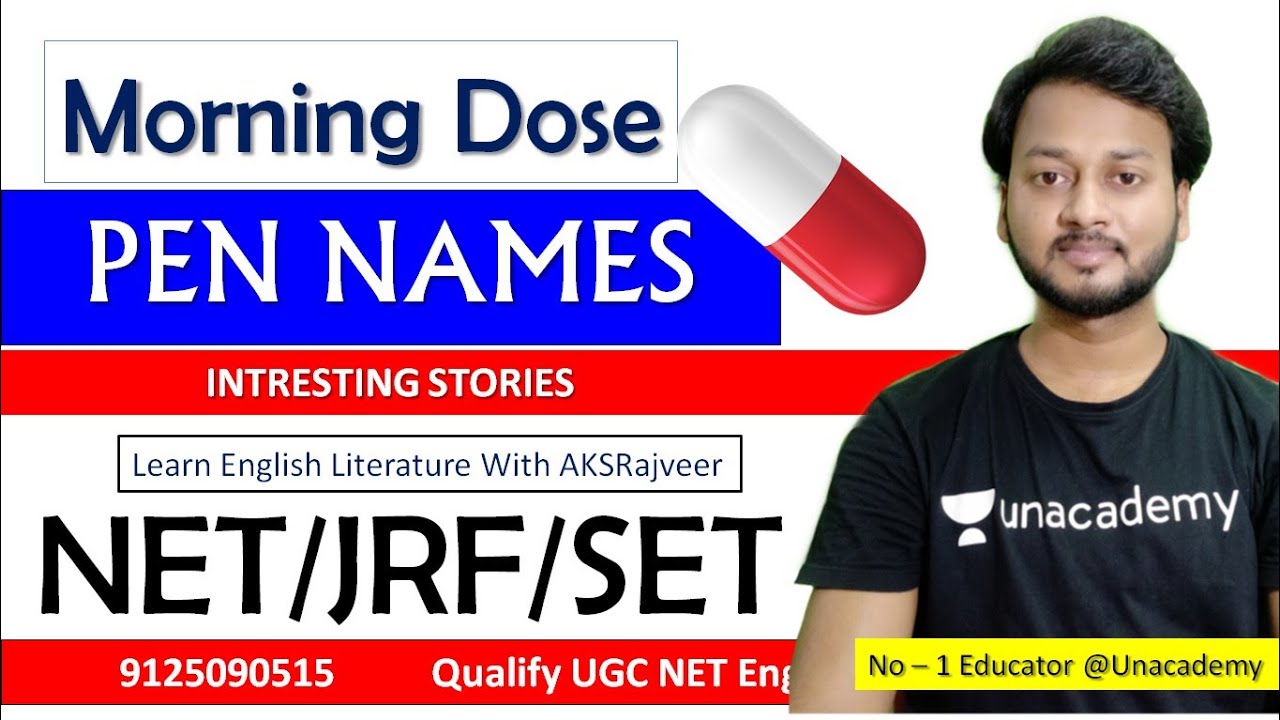 Pseudonym/Pen Name of English Writers by AKSRajveer | Literature Lovers