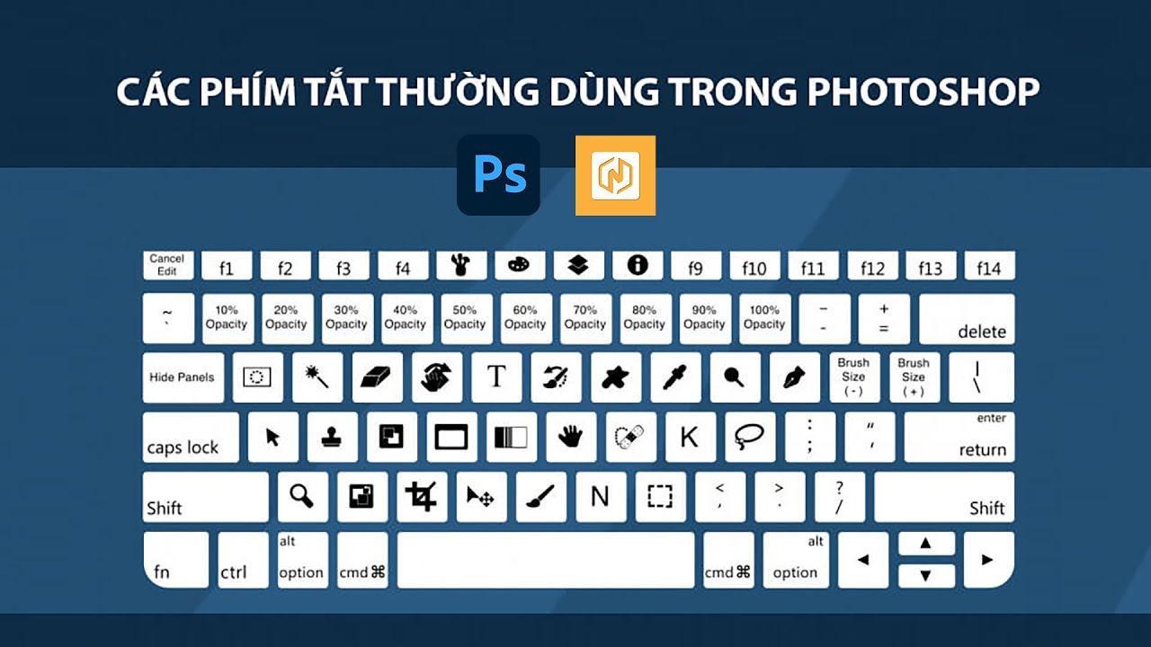 Tổng hợp các phím tắt hay sử dụng trong photoshop | Nghiện design