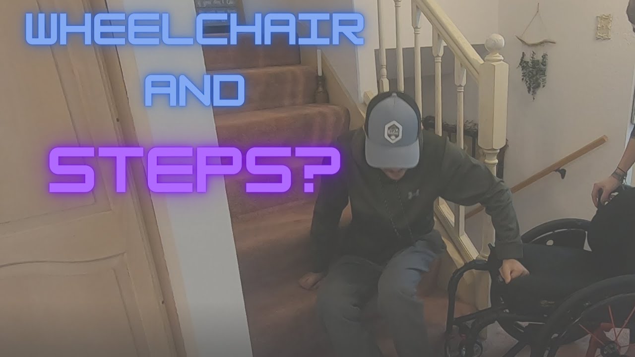 Wheelchair and Steps?? Zac Demonstrates How He Gets Up Steps Quadriplegic Style. Adaptive Outdoorz