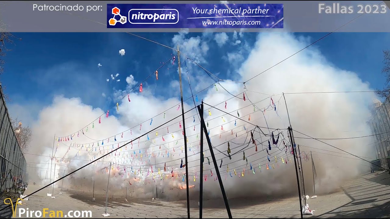 Pirotecnia del Mediterráneo - Mascletà 12 de Marzo Fallas 2023
