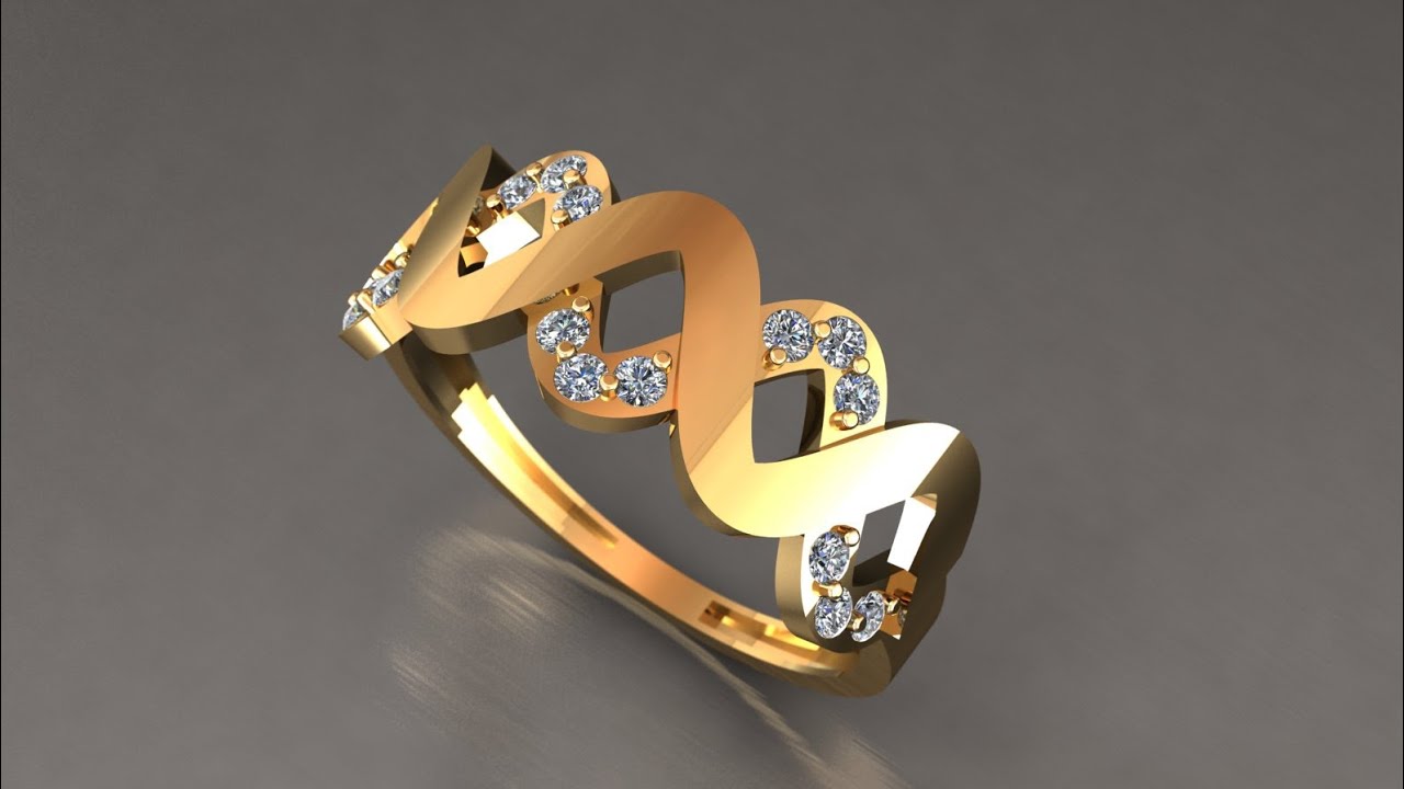💍 The Magic of Twists | Designing a Helix Ring with Sparkling Stones