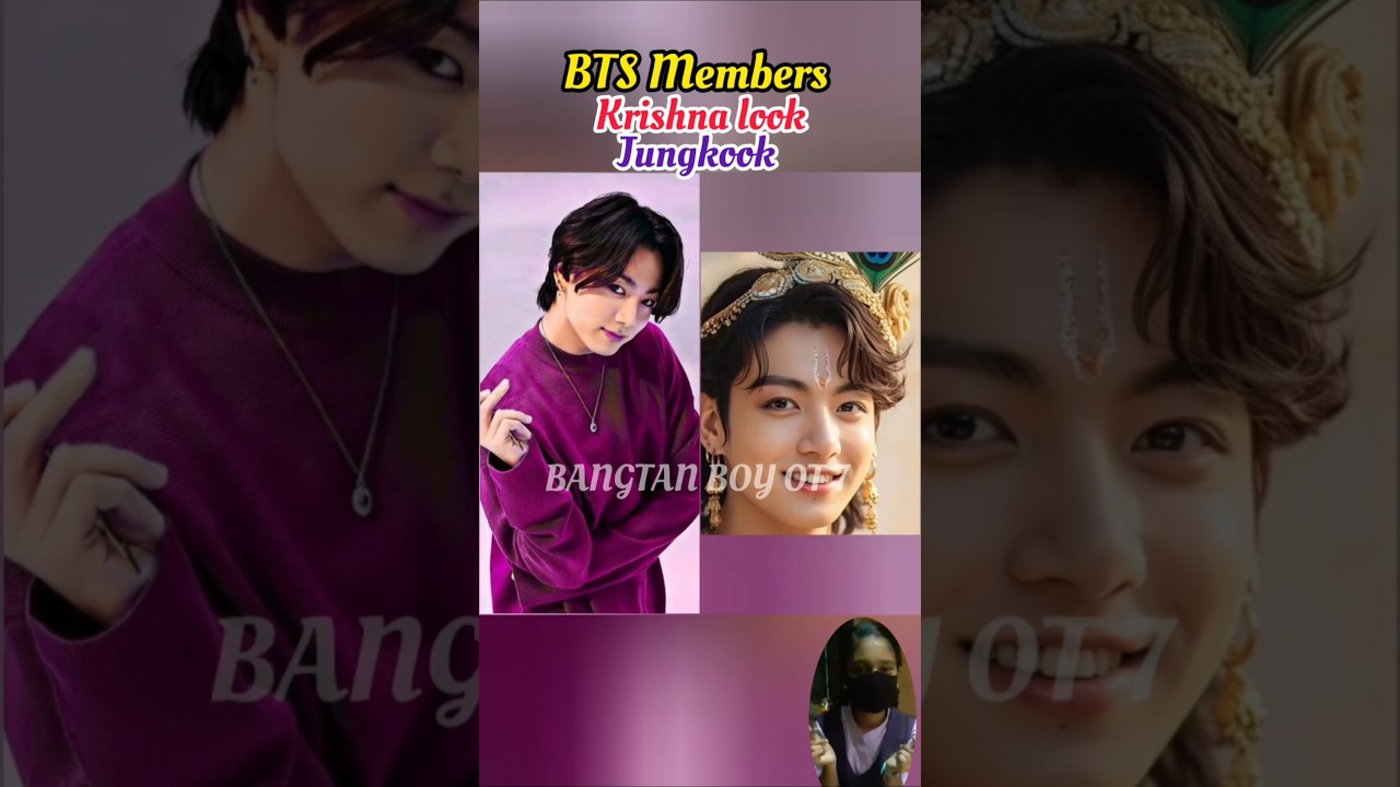BTS Members Krishna look😘 #shorts #bts #jimin #jungkook #jhope #jin #rm #suga #v #taehyung #ytshorts