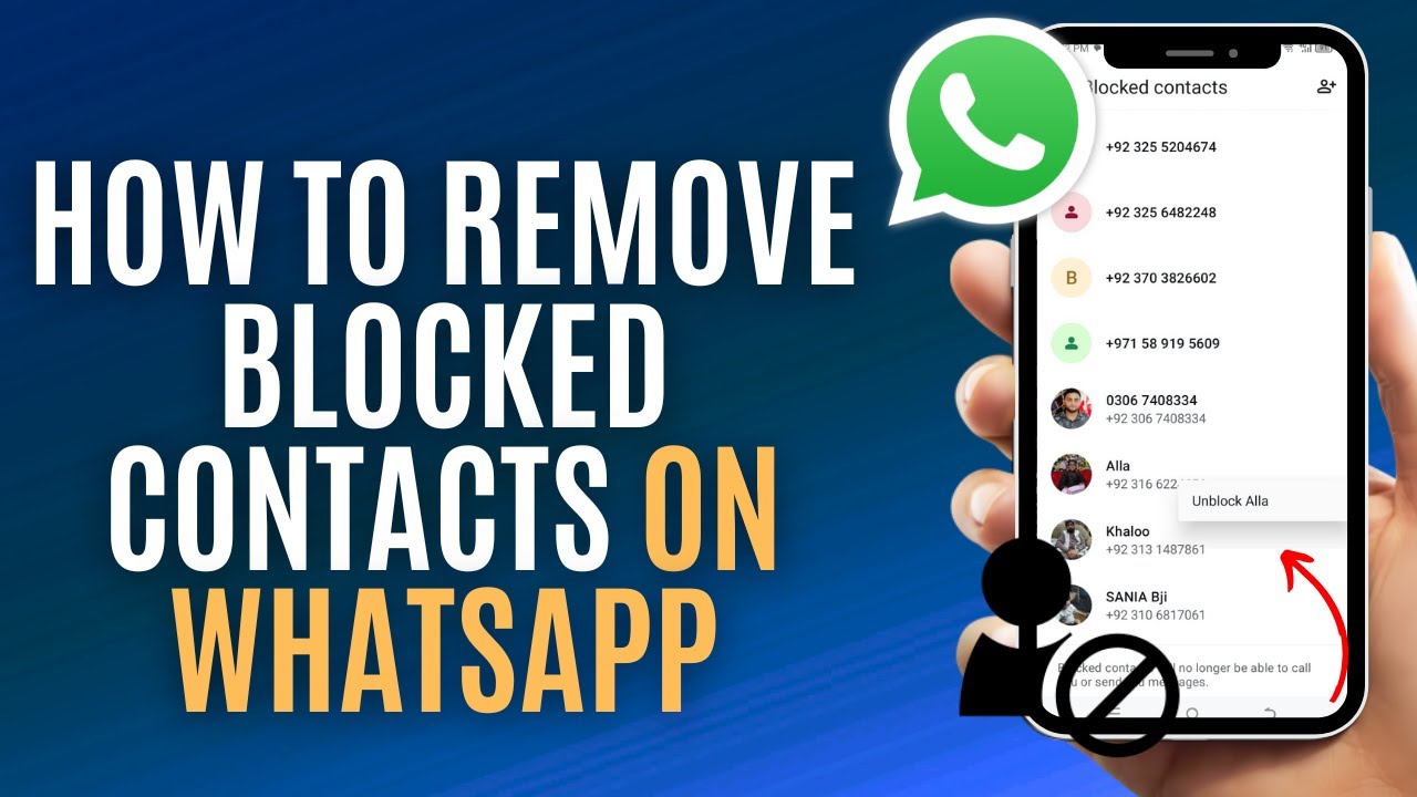 How to Remove Blocked Contacts on WhatsApp | Delete Blocked Contacts on WhatsApp