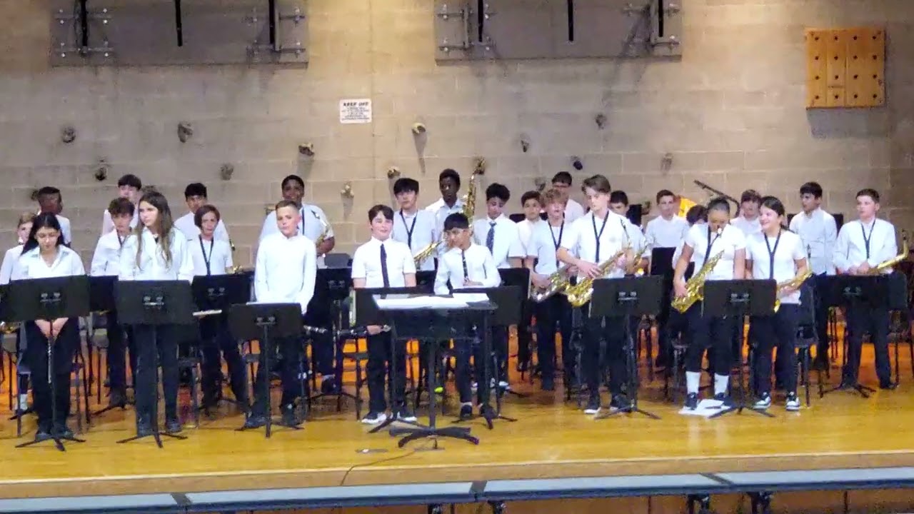 Chocksett Middle School 2025 spring band concert. Grade 6-8  (sorry 5th)