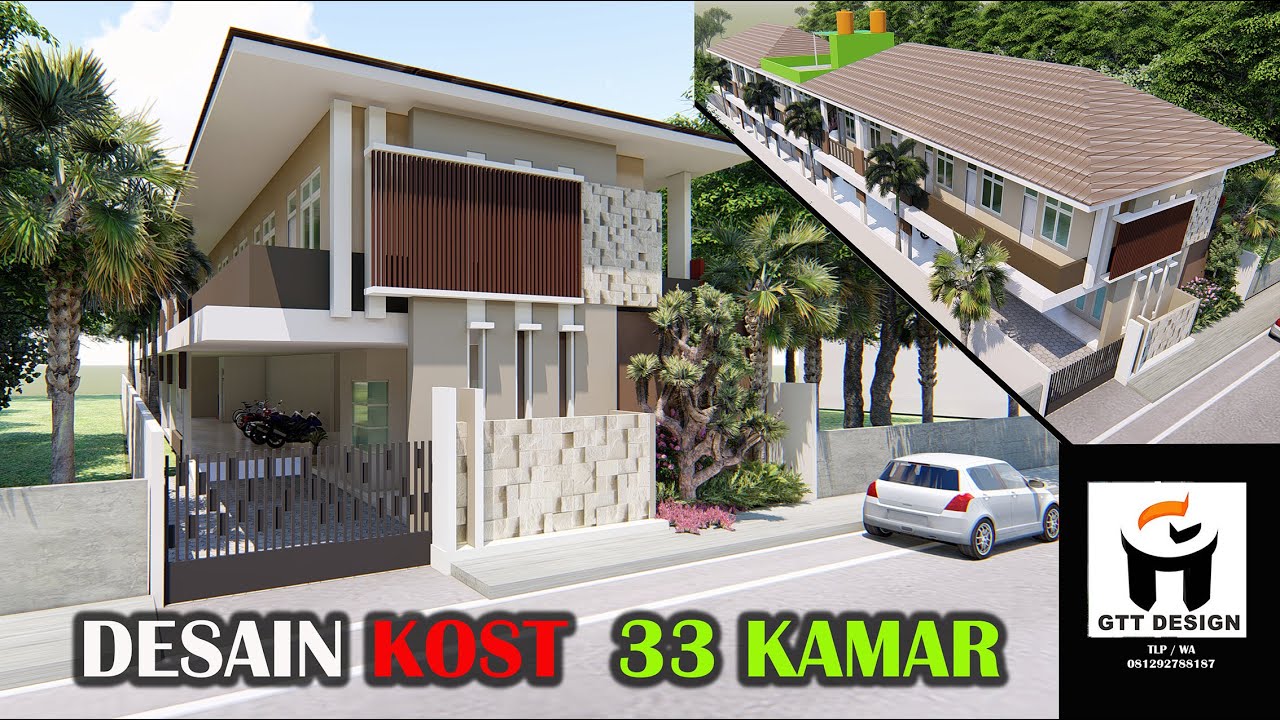 DESAIN KOST 33 KAMAR