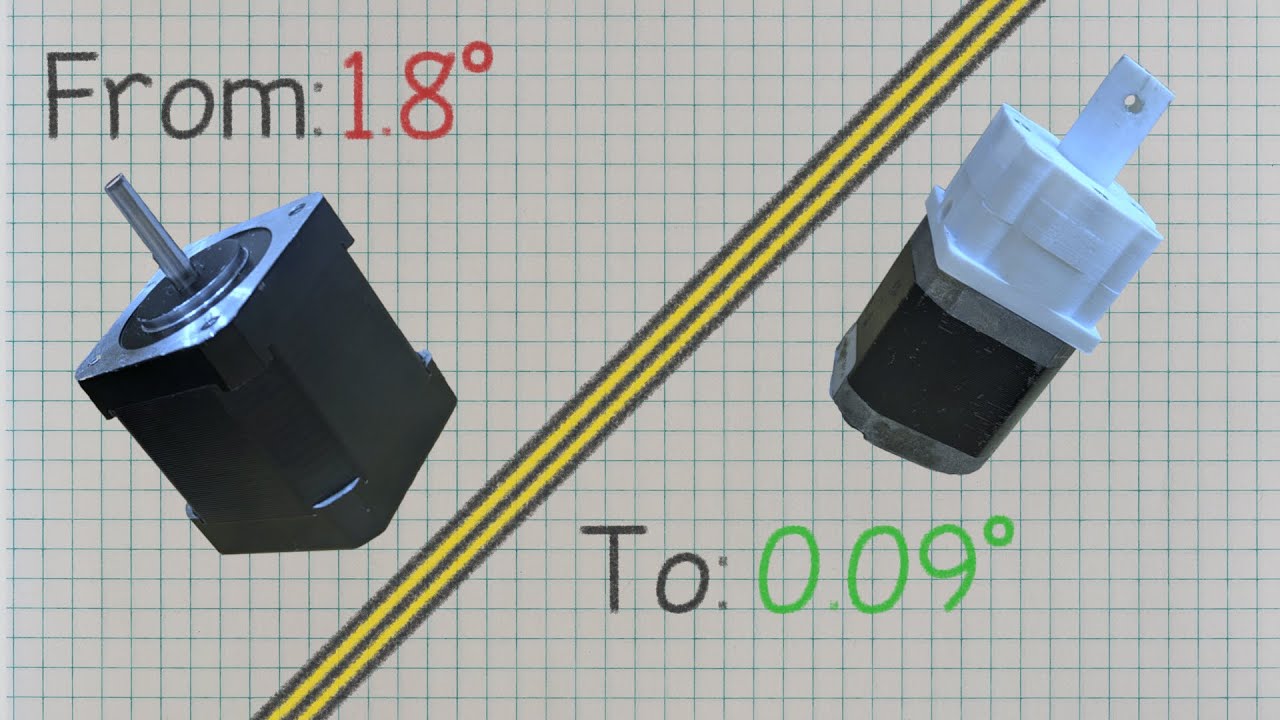 How a stepper motor works! And can I improve it with a strain wave gearbox?