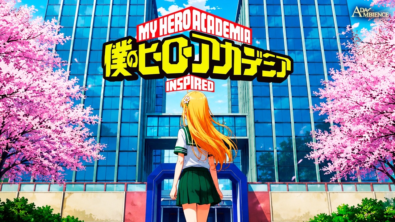 Boku no Hero Inspired Ambience 🌸 Anime Hero Academy Music for Study & Relax