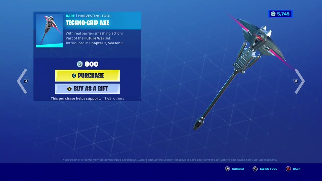 *NEW* TECHNO-GRIP AXE PICKAXE IN FORTNITE! (TERMINATOR BUNDLE)