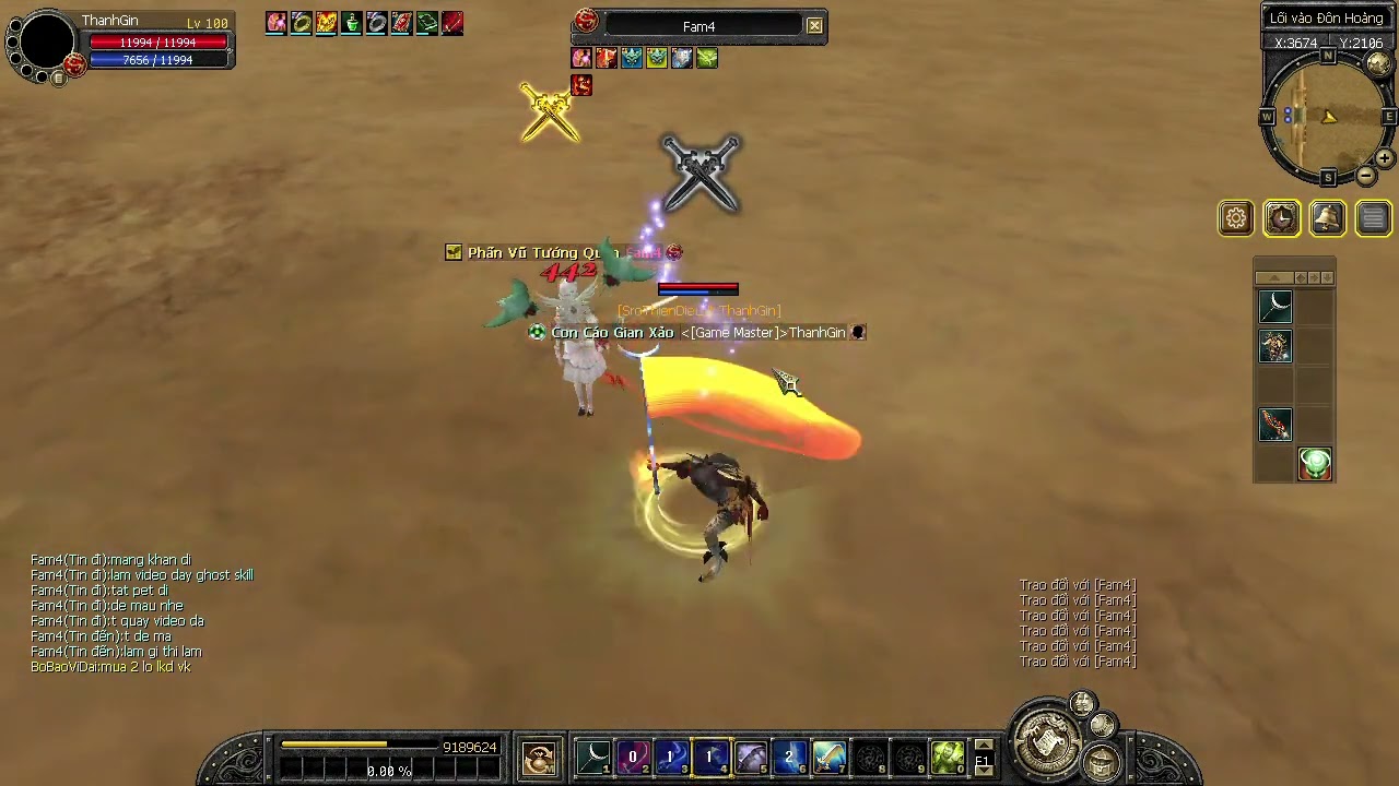 Hướng dẫn nhanh cách ghost skill Đại đao by Con Cáo.