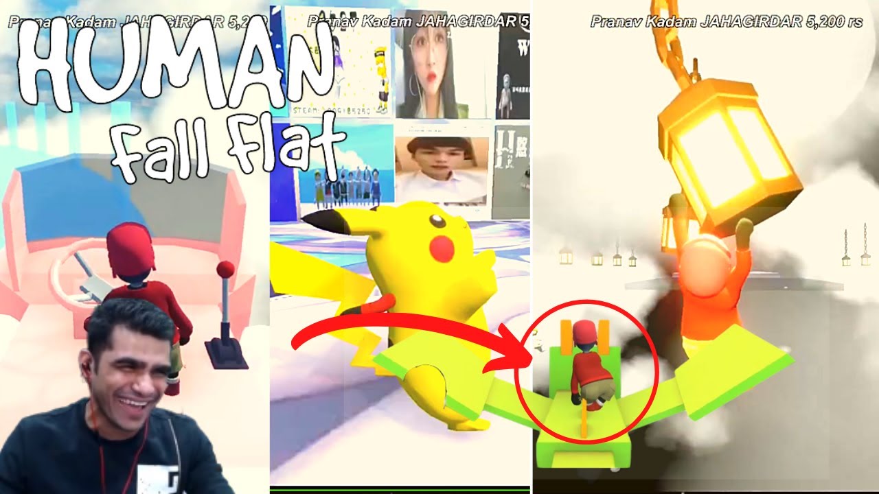 DRAGON IN HUMAN FALL FLAT | SHREEMAN LEGEND | FUNNY HIGHLIGHT | #shreemanlegend #hff #music