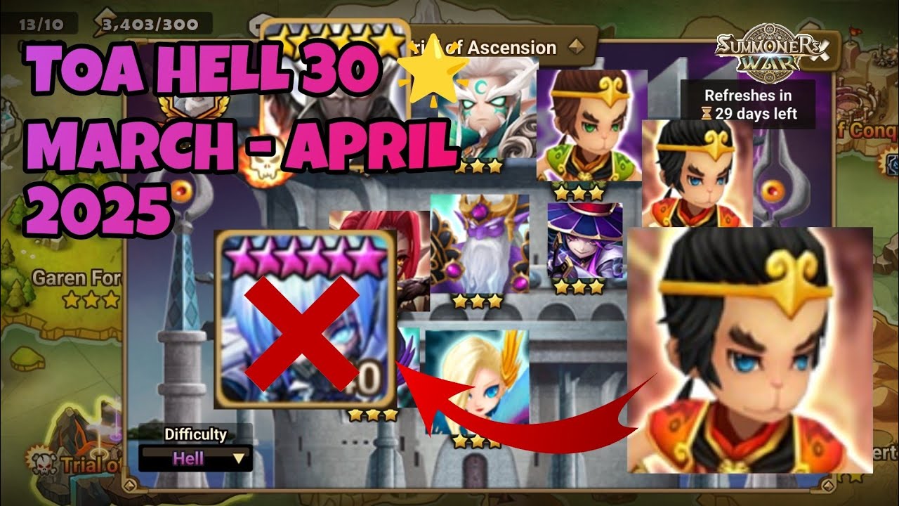 NO AMBER!!!! TRY THIS TEAM FOR MEI HOU WANG STAGE, TOA HELL MARCH 2025 [Summoners War : Sky Arena]
