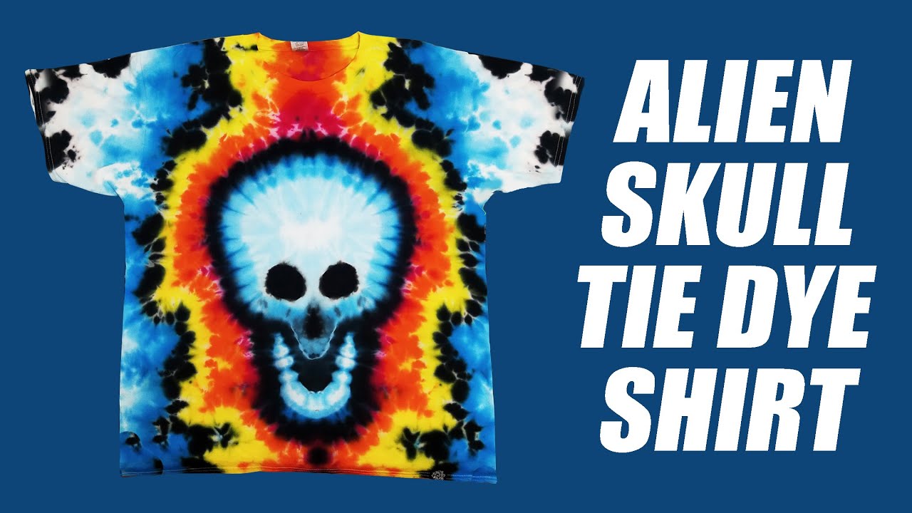 Alien Skull Tie Dye by Tali at Kulay