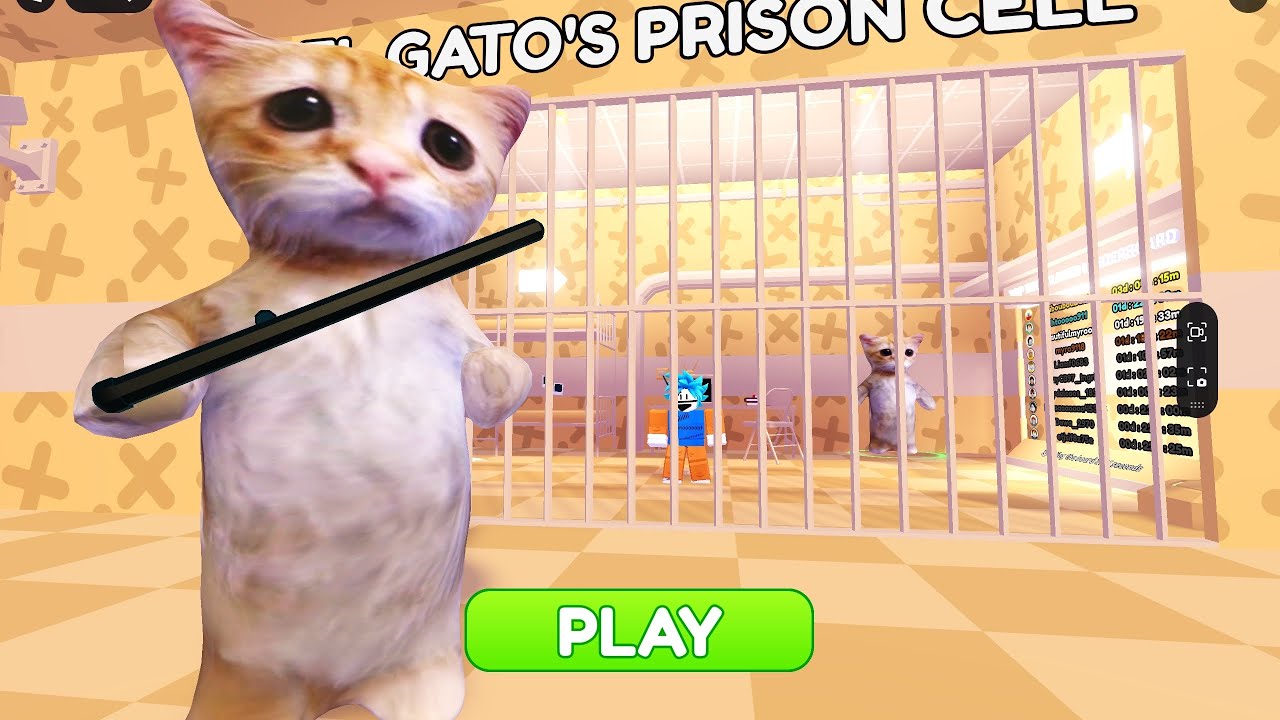 EL GATO'S PRISON RUN! Roblox Obby Walkthrough 3 Deaths 4K
