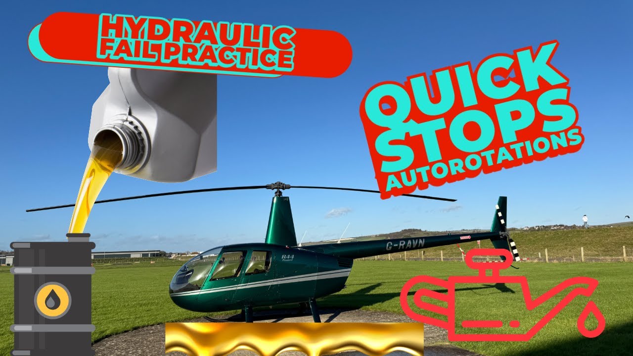 Helicopter Quick Stops, Hydraulic Failure Practice, Autorotations