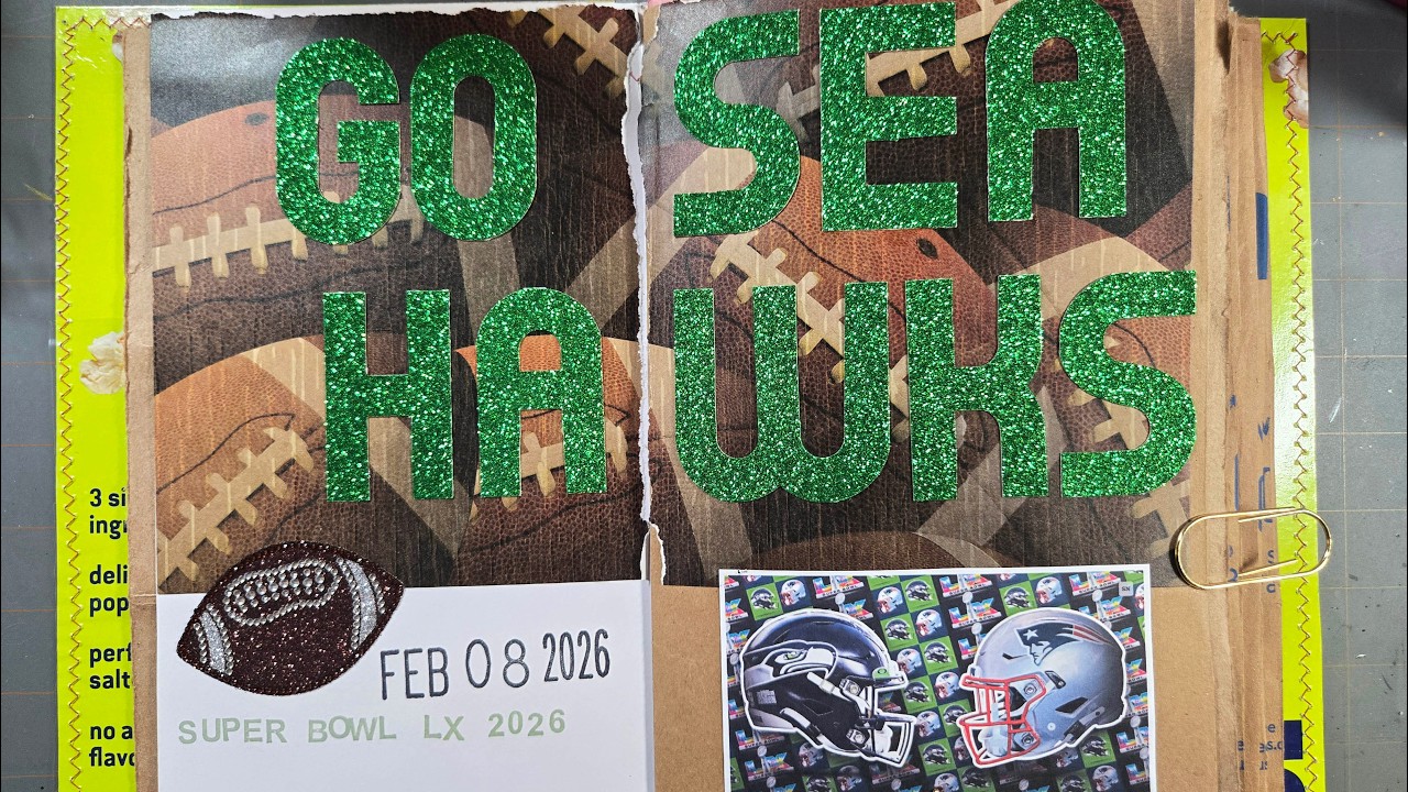 #junkjournal Super Bowl 2026 pages