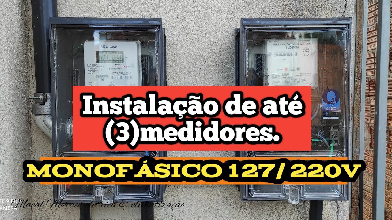 INSTALAÇÃO DE PADRÃO PARA DOIS MEDIDORES.
