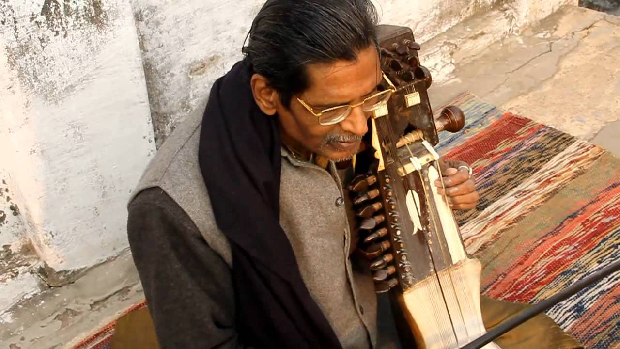 Faiyaz Ali Khan plays Sarangi in Varanasi India January 17 2012