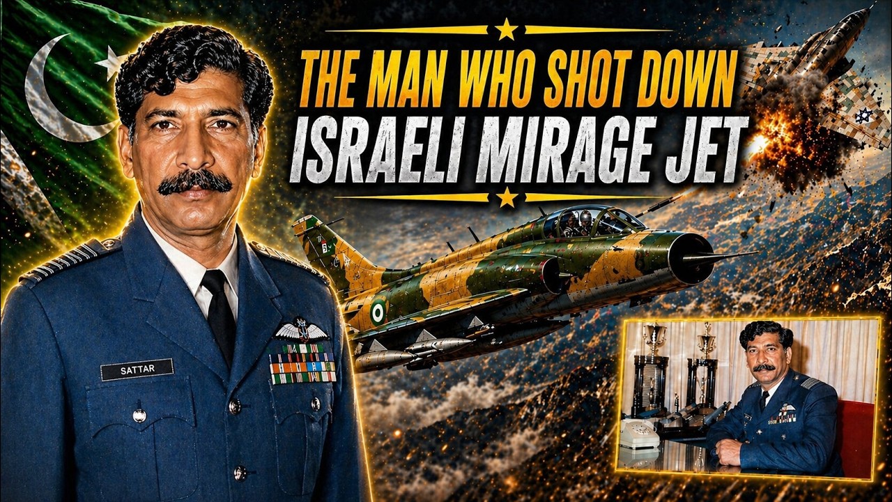 PAF Pilot Abdus Sattar Alvi who shot down Israeli Mirage IIICJ fighter jet in Arab&ndash;Israeli War