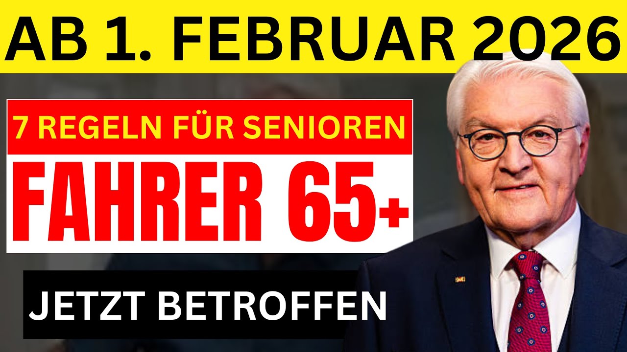 Ab 1. Februar 2026: 7 neue Verkehrsregeln für Fahrer 65+ – Jetzt informieren!