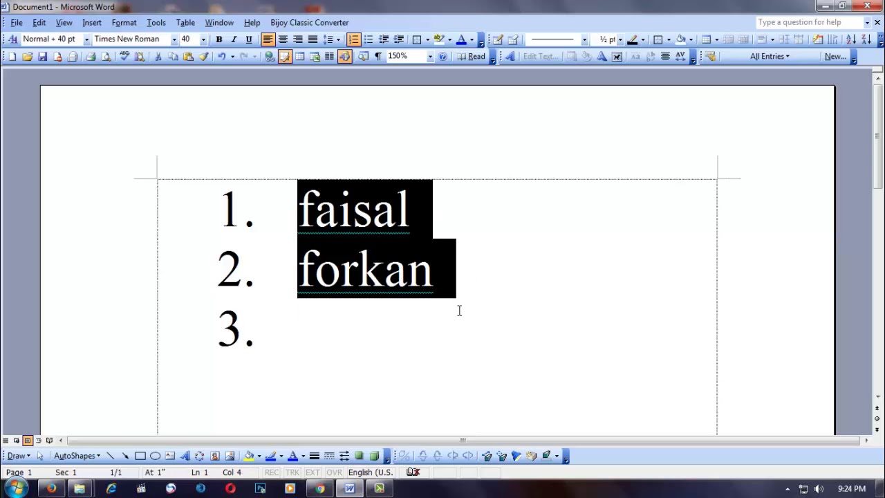 How to use Bullets and Numbers in Microsoft Word solution world