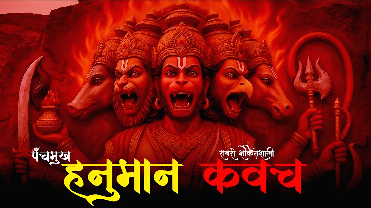 Panchamukhi Hanuman Raksha Kavach with Lyrics | पंचमुखी हनुमान रक्षा कवच |  Panchmukhi Kavach Stotra