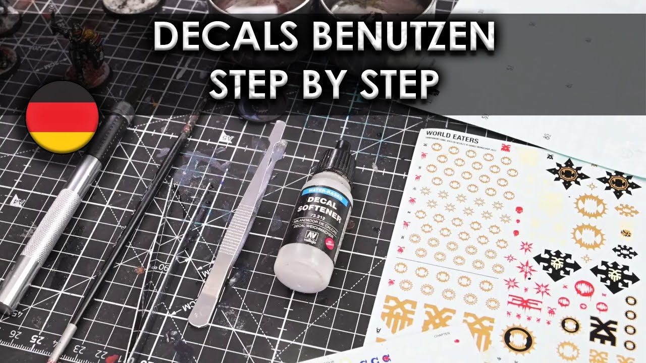 Wie man Decals/Transfersheets benutzt - Step by Step - Beispiel an 40k Modellen [Deutsch]