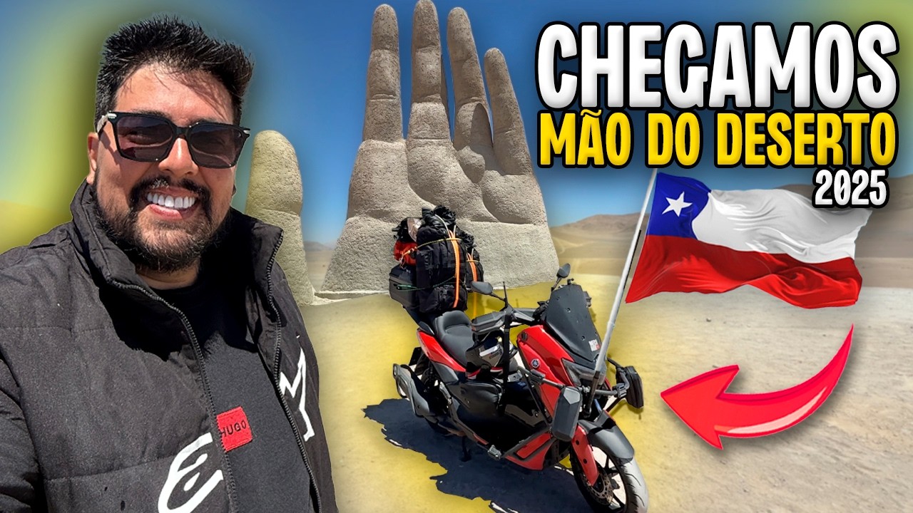 Ep 06 - CHEGUEI NA MÃO DO DESERTO COM A NMAX - EXPEDIÇÃO ATACAMA NO CHILE 🇨🇱