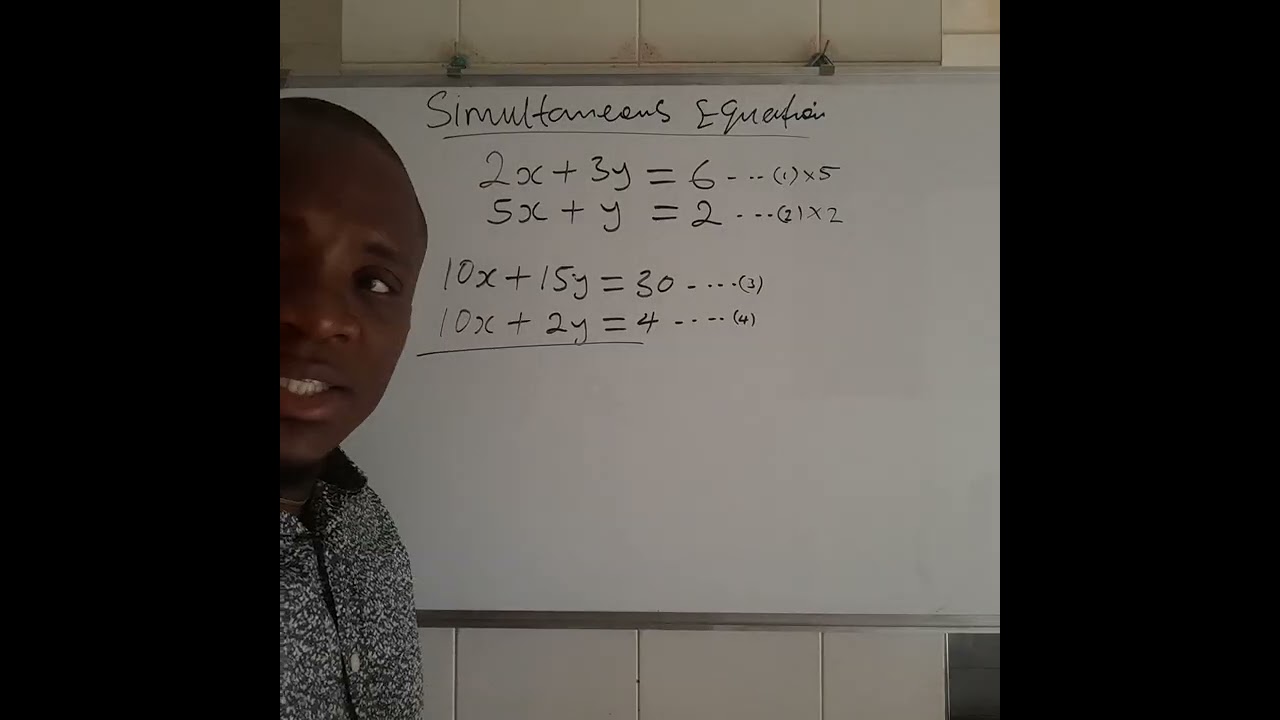 Solving simultaneous equations by Elimination method