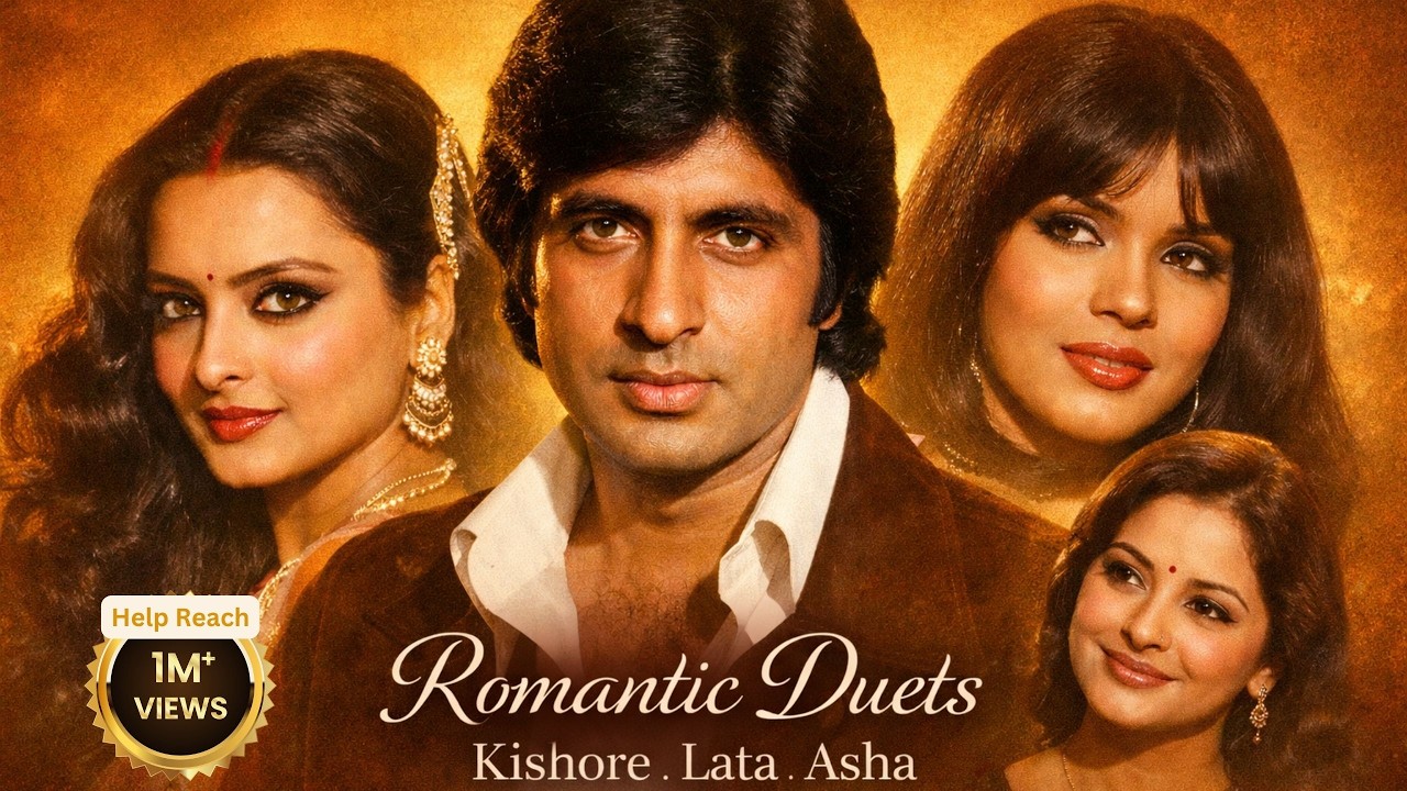 💞Golden Era Duets | Amitabh Bachchan with Rekha, Rakhi, Zeenat | Kishore–Lata–Asha