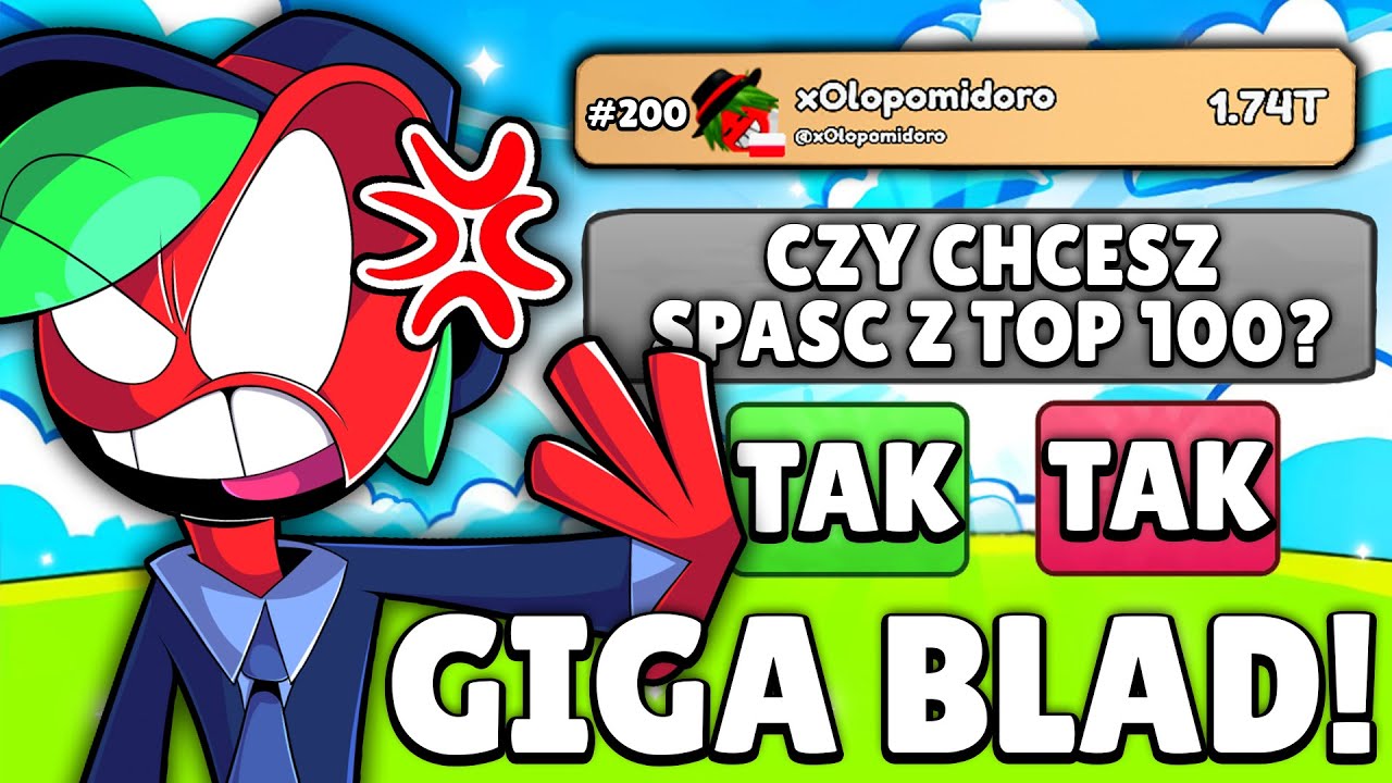 😡 PRZEZ ten BŁĄD SPADŁEM z TOPKI... RCU | ROBLOX