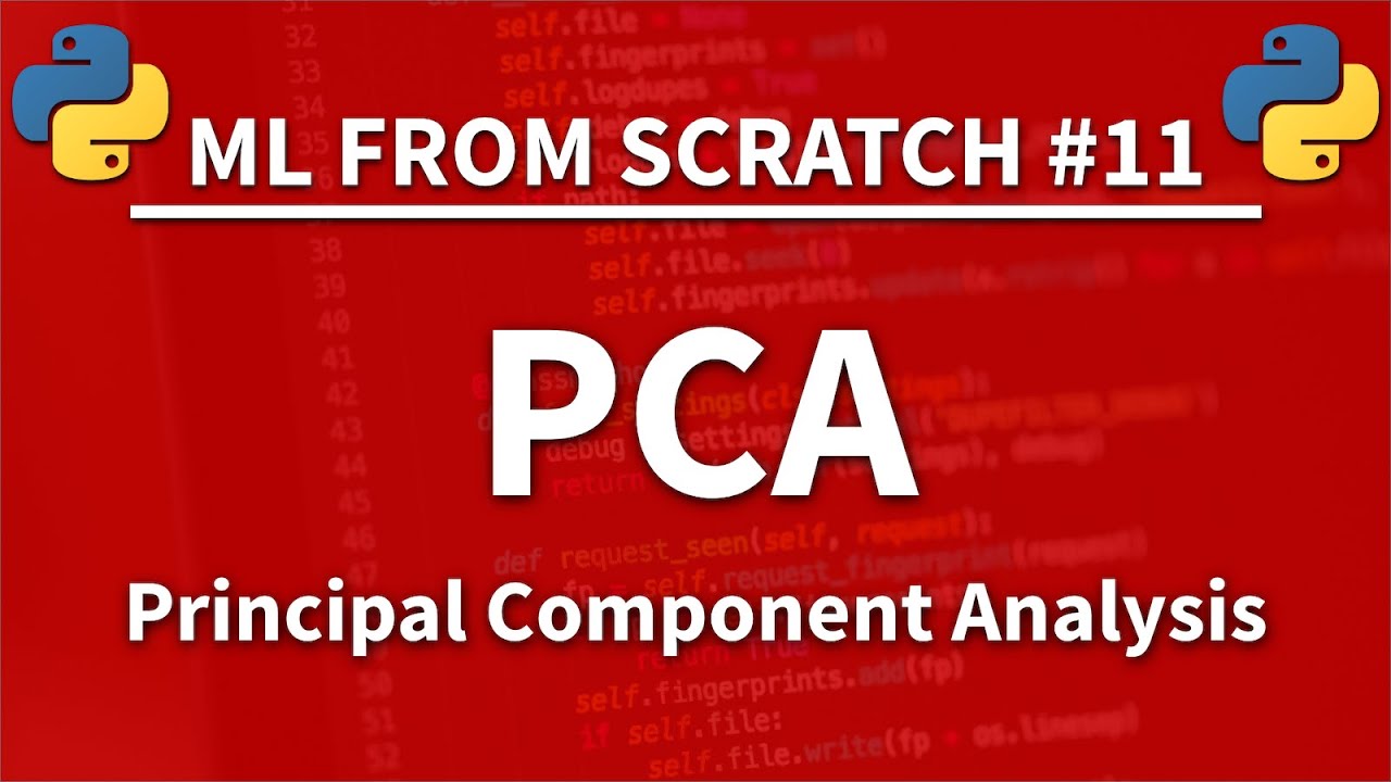 PCA (анализ главных компонент) в Python — машинное обучение с нуля 11 — учебник по Python
