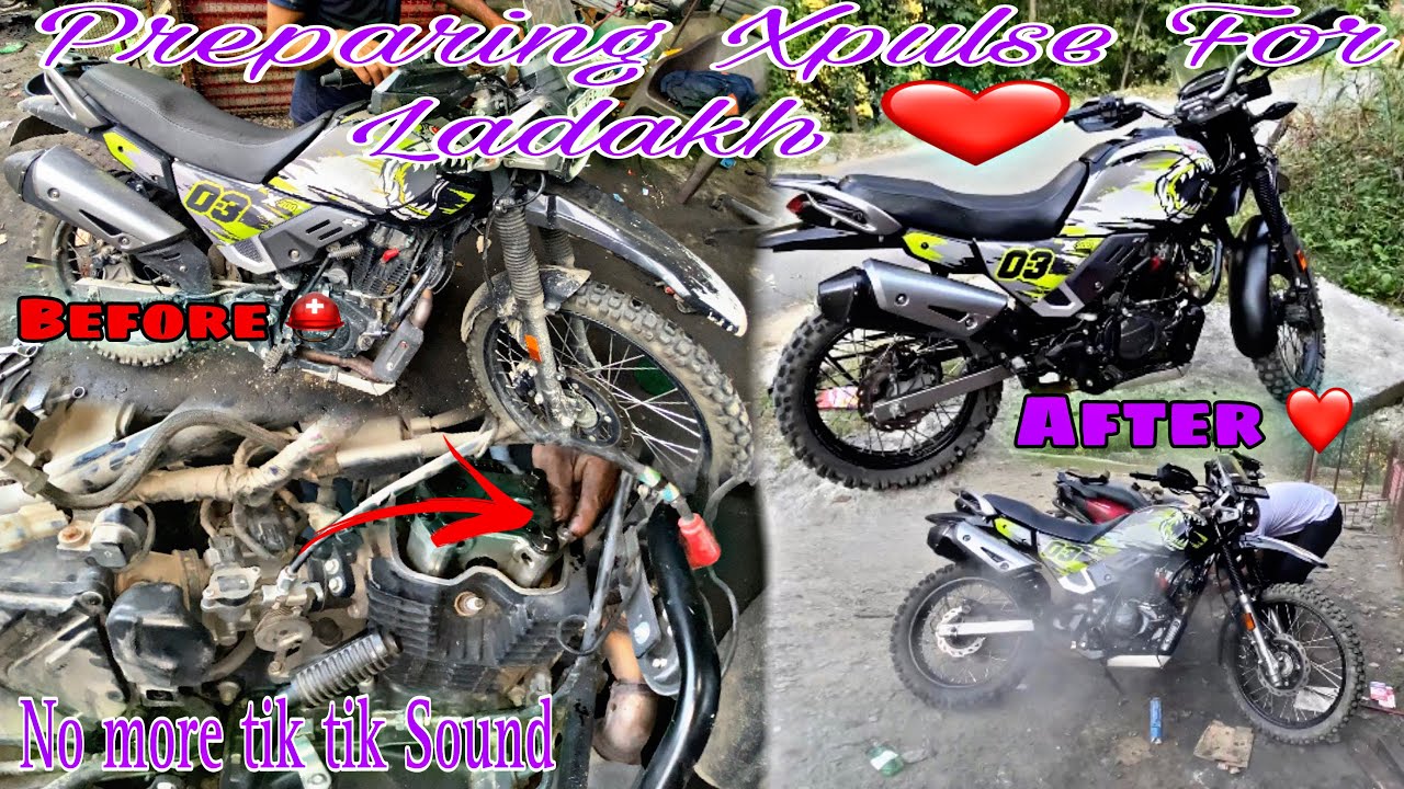 No more Tik Tik Sound from engine | Full Service of Hero Xpulse  | Preparing Bike for Ladakh Trip ❤️