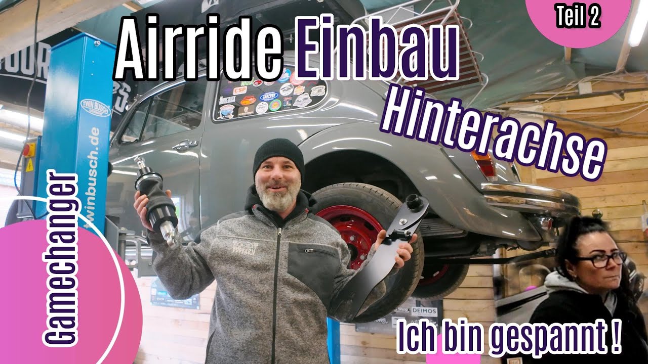 VW Käfer Gamechanger Airride an der Hinterachse Einbauen  Teil 2 #gamechanger #airride #vwkäfer