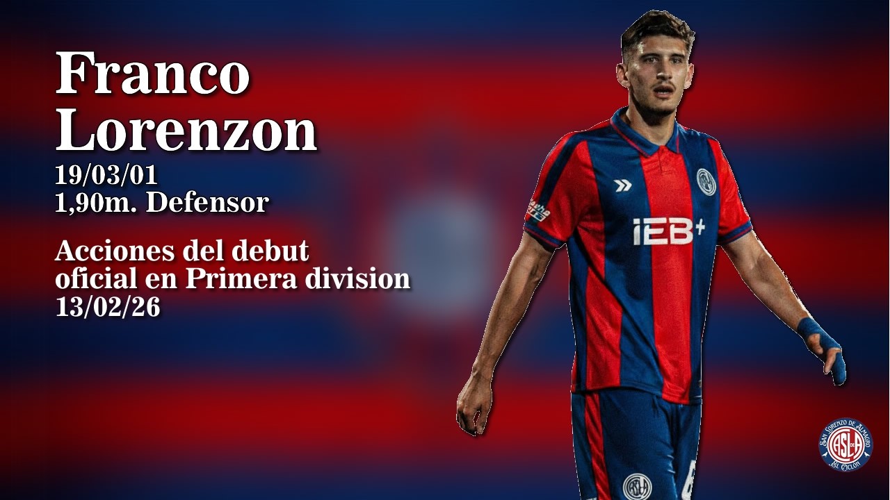 San Lorenzo - El debut de Franco Lorenzon