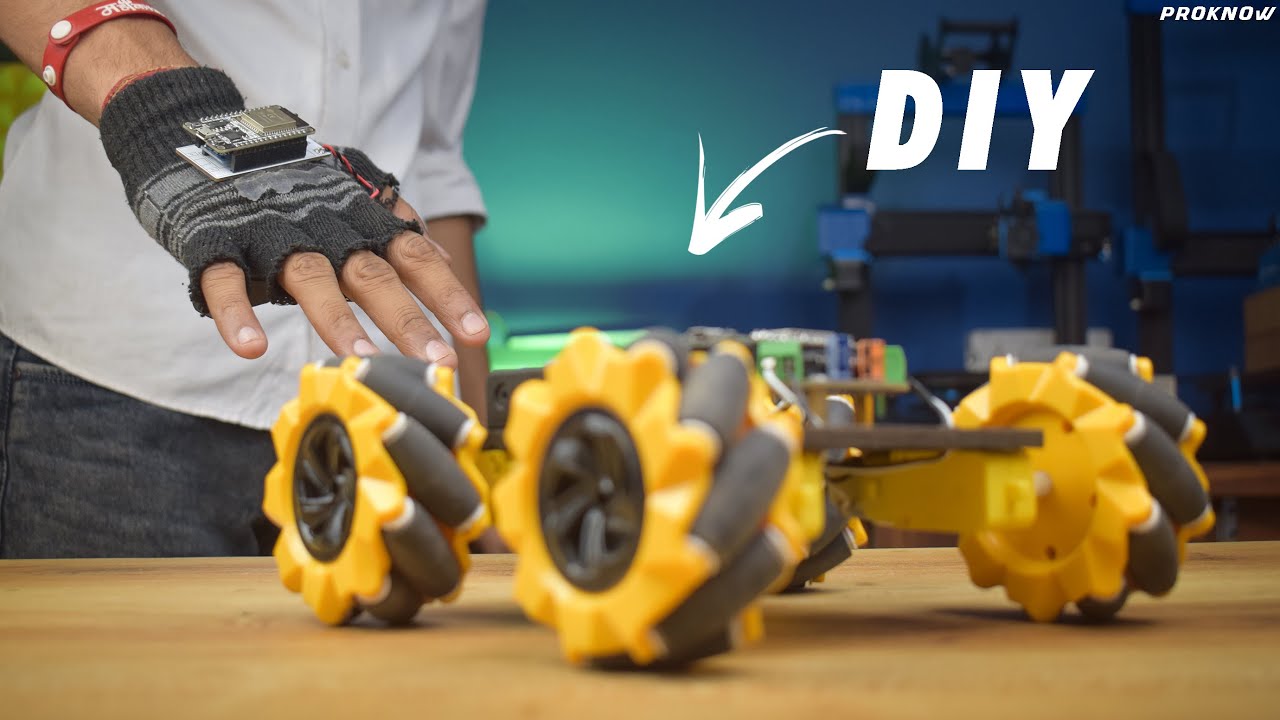 Самодельный автомобиль с управлением жестами во всех направлениях и ESP СЕЙЧАС