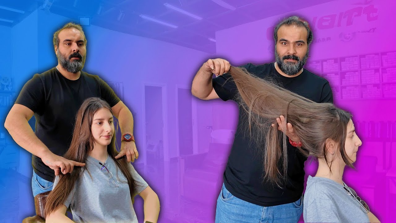 She Gave Up Her Long Hair! Spectacular Transformation with Layered Cut Asmr!