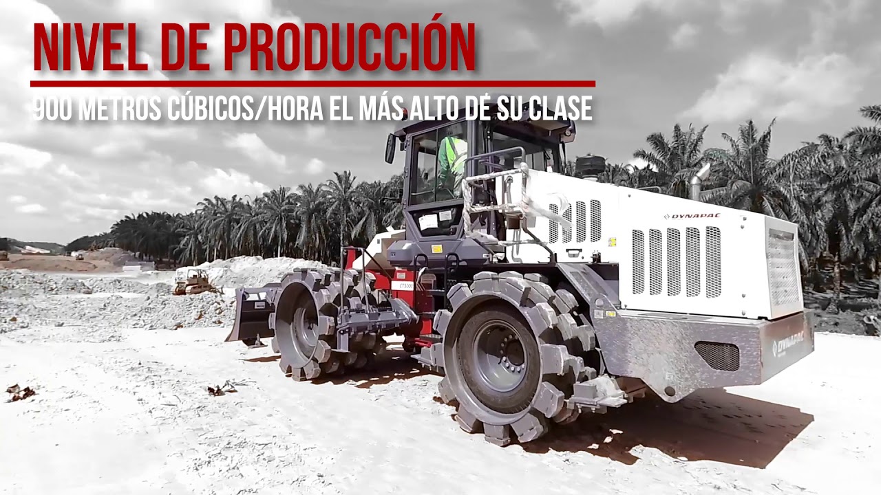 Rodillo compactador Tamping Dynapac CT 3000. Hecho en Am&eacute;rica Latina.